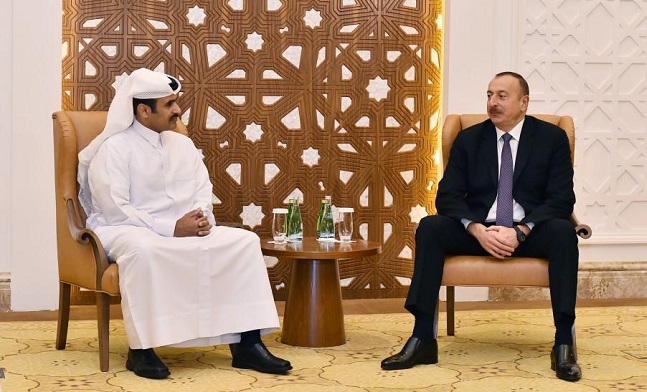 Ильхам Алиев встретился с исполнительным директором Qatar Petroleum-ФОТО 